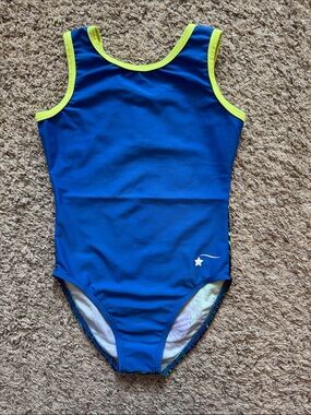 Destira blue tropical leotard